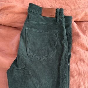 Madewell Women's Dark Green Skinny Jeans